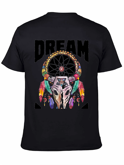 Camiseta Negra Estampado Dreamcatcher