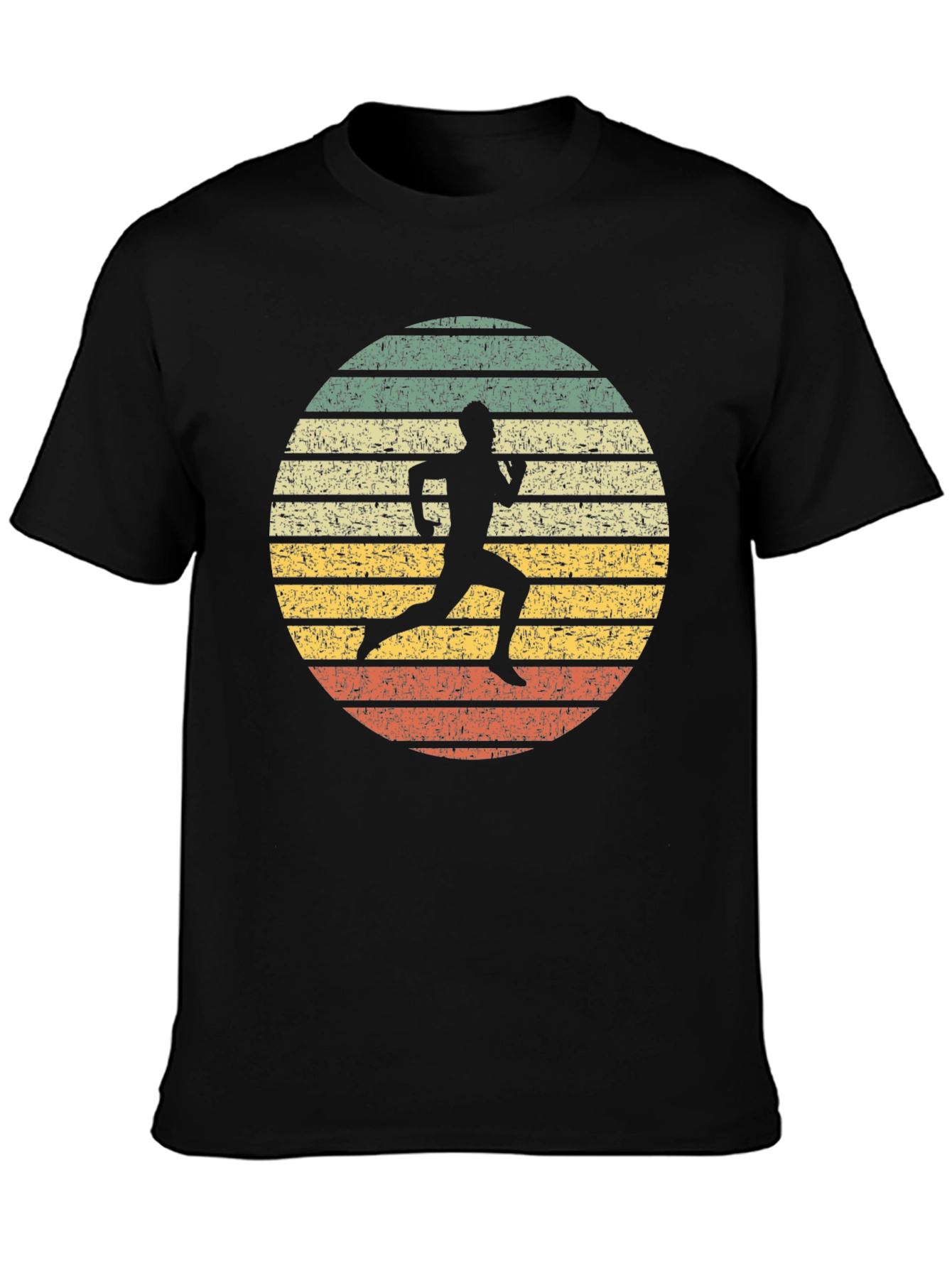 Camiseta Retro Running Silhouette para Hombre
