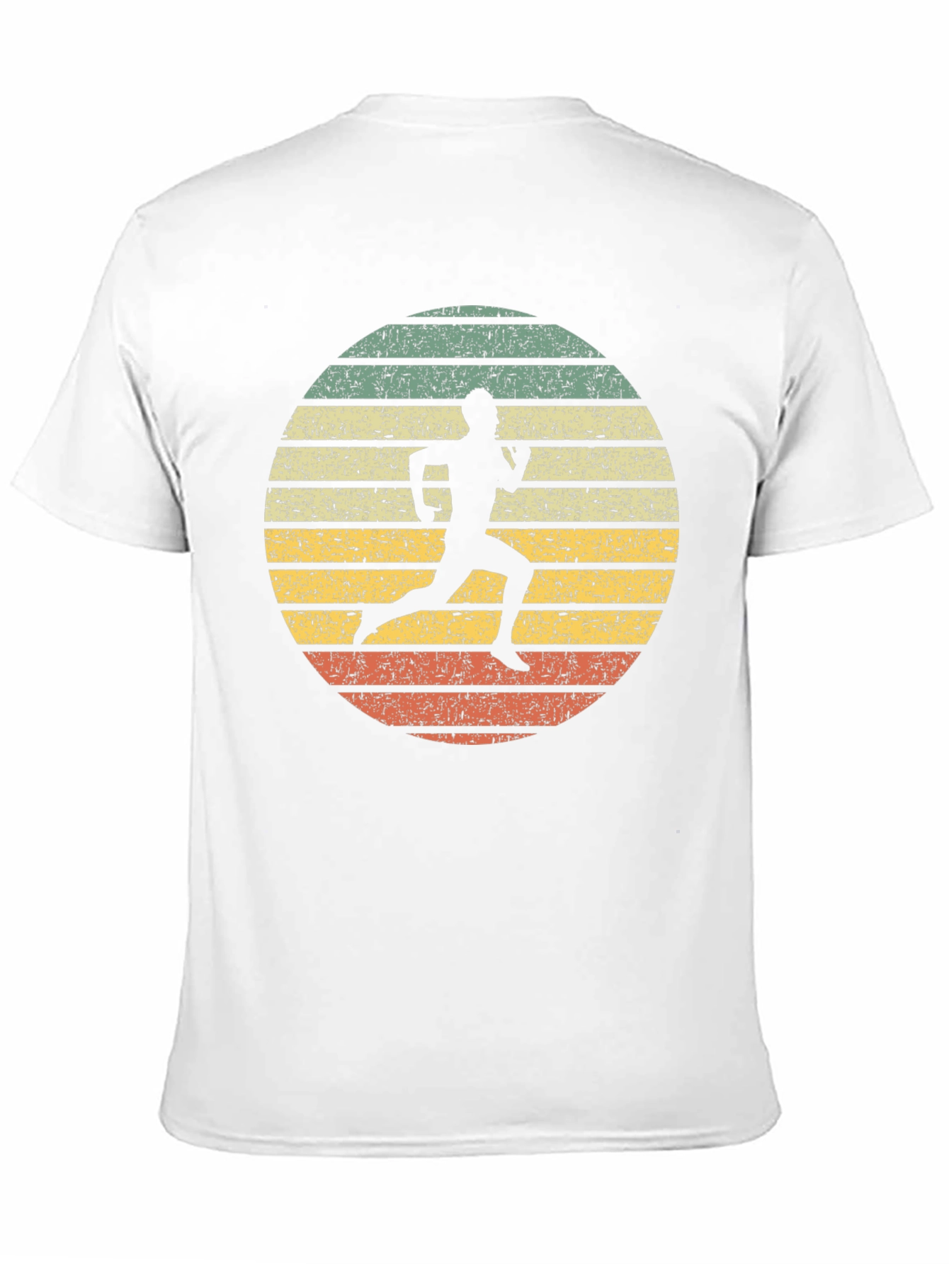 Camiseta Retro Running Silhouette para Hombre