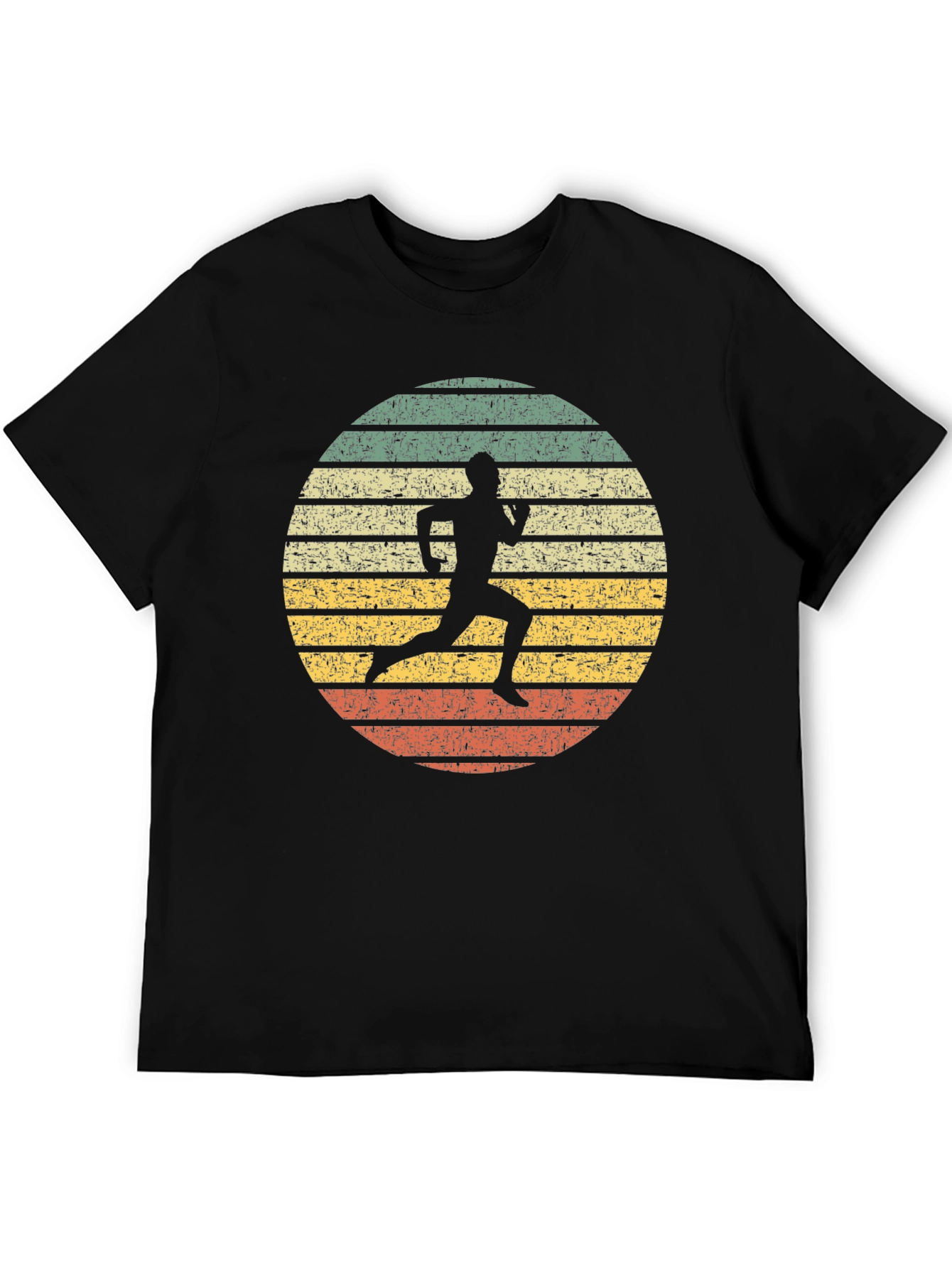 Camiseta Retro Running Silhouette para Hombre