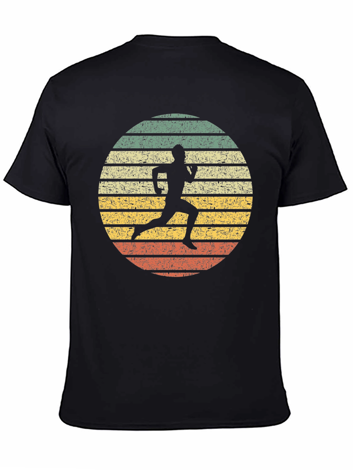 Camiseta Retro Running Silhouette para Hombre