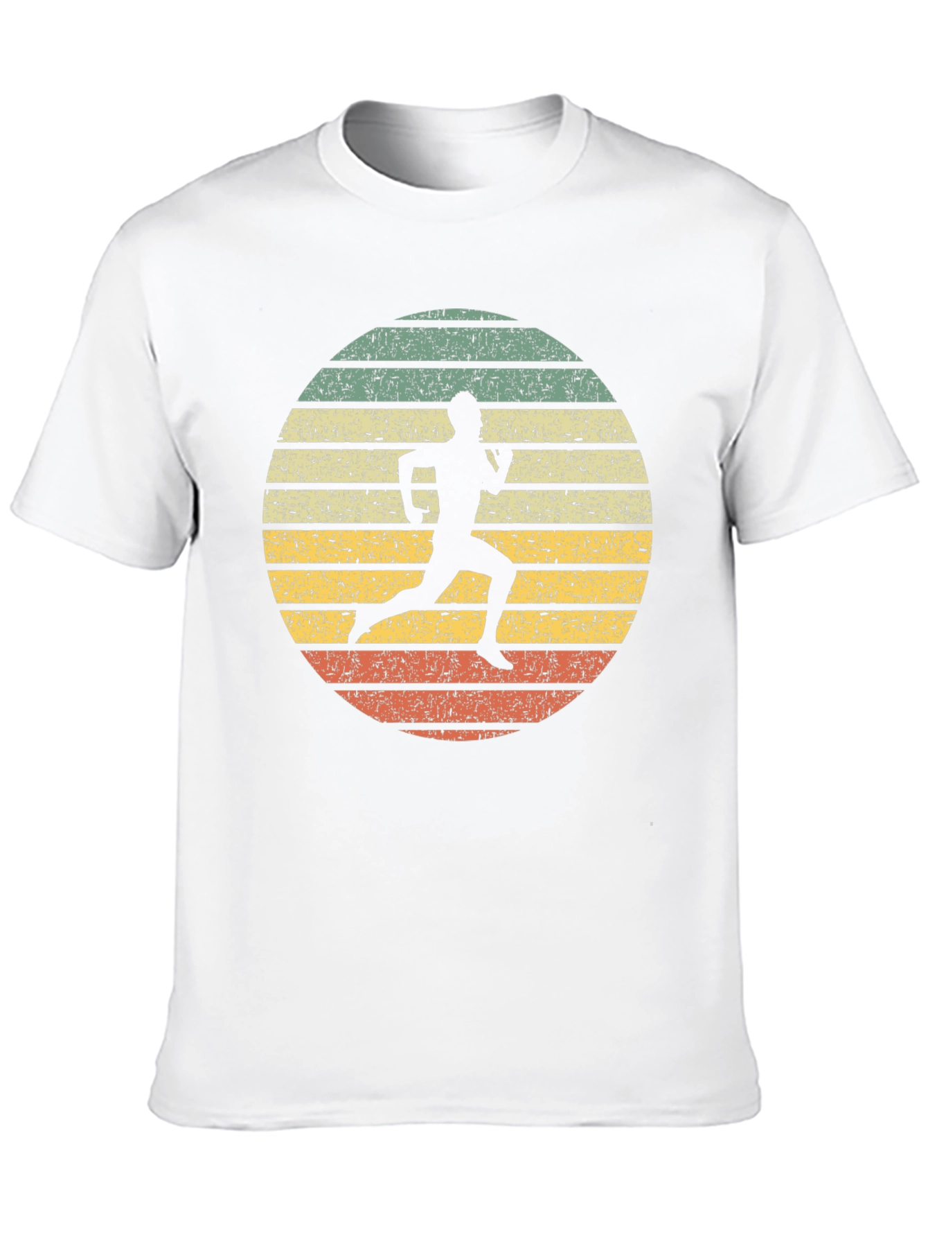 Camiseta Retro Running Silhouette para Hombre