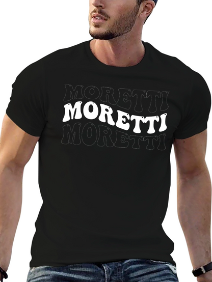 Camiseta Negra Moretti Retro Hombre