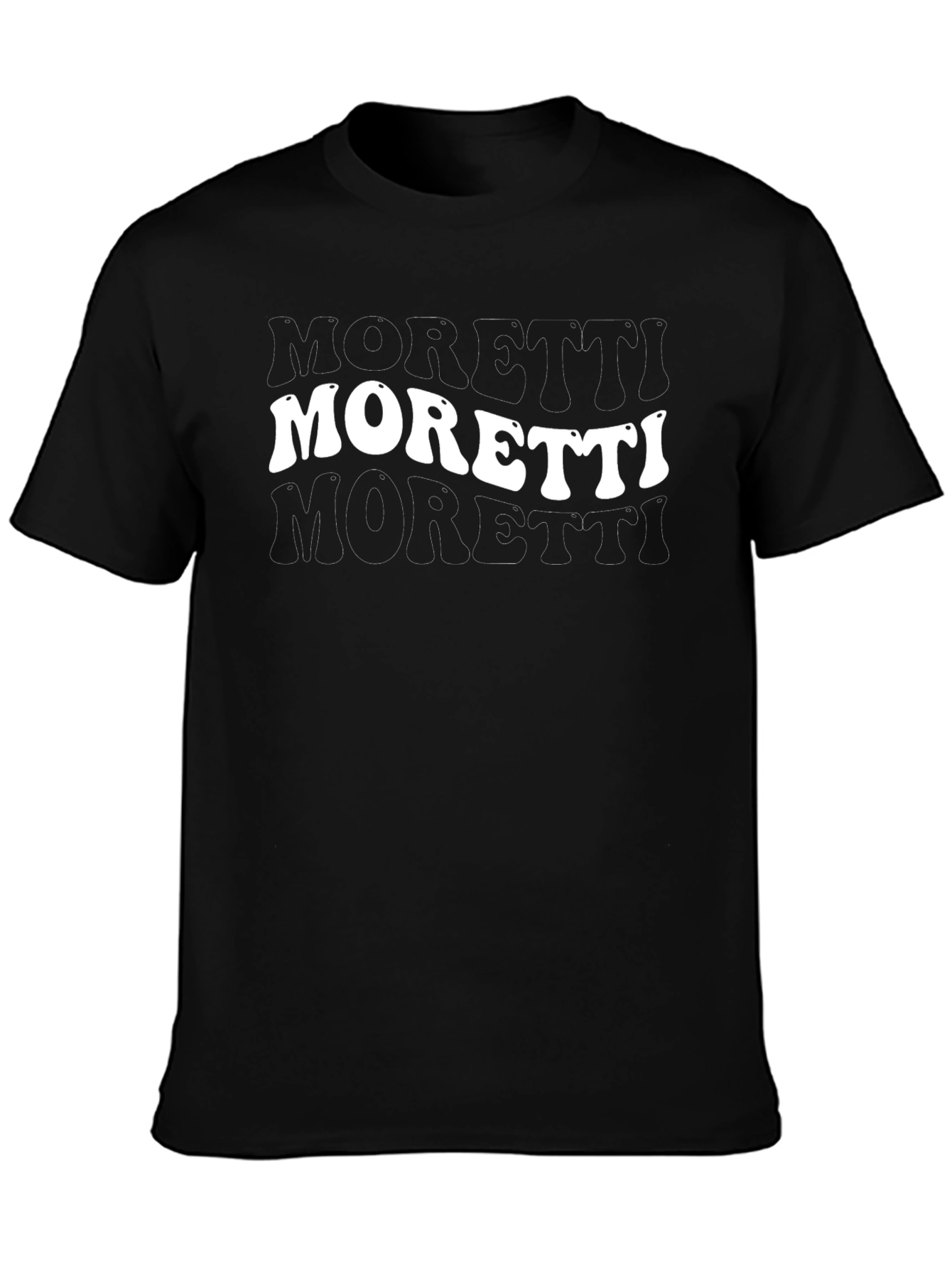 Camiseta Negra Moretti Retro Hombre
