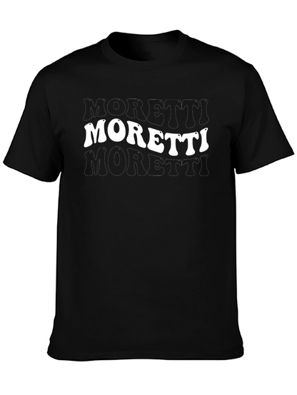 Camiseta Negra Moretti Retro Hombre