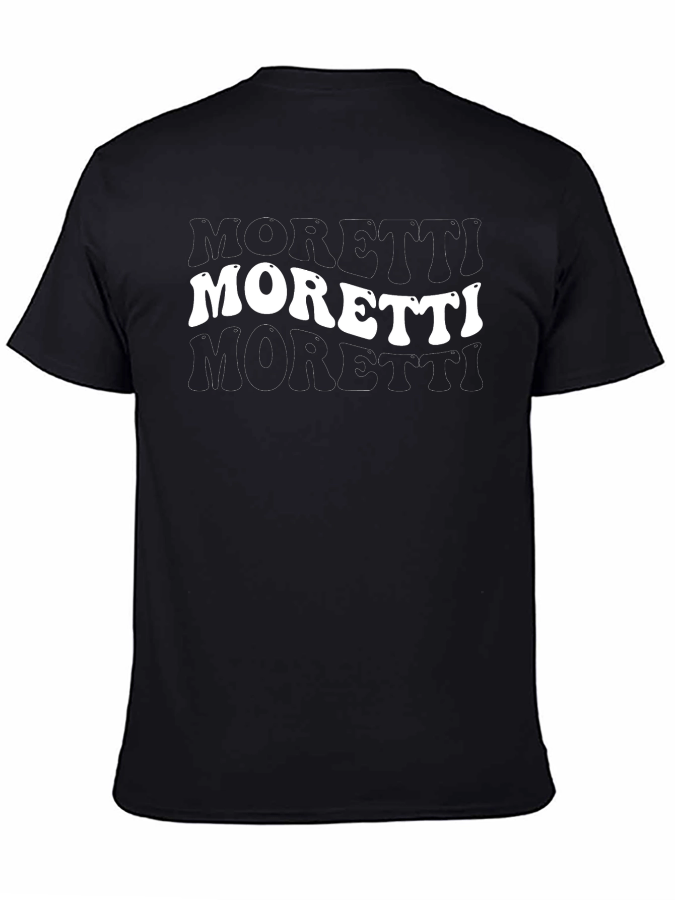 Camiseta Negra Moretti Retro Hombre