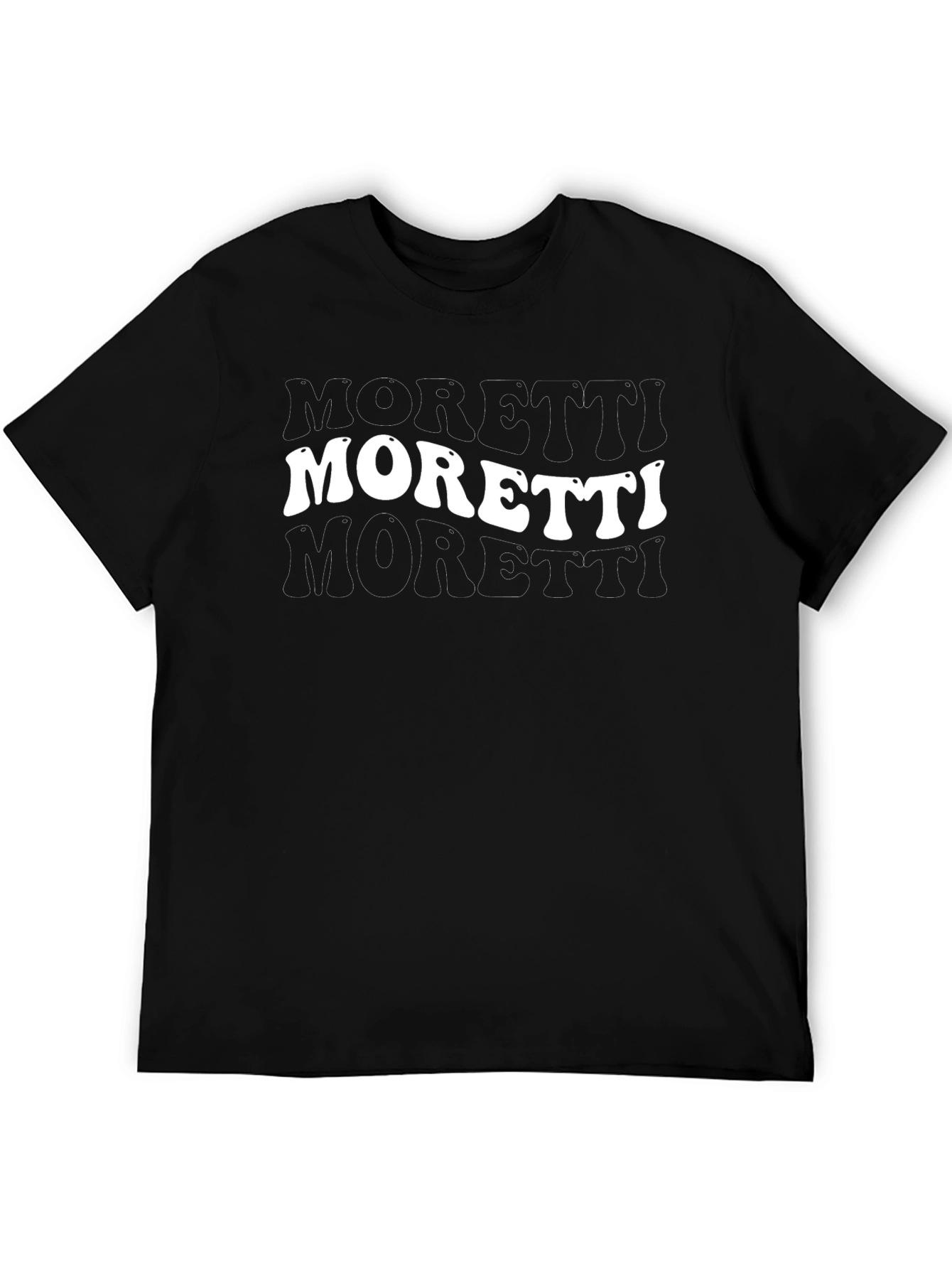 Camiseta Negra Moretti Retro Hombre