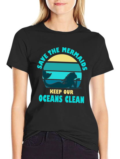 Camiseta Negra Salva a las Sirenas