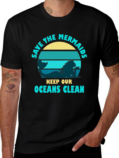 Camiseta Negra Salva a las Sirenas