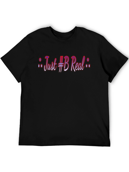 Camiseta Negra: Just #B Real