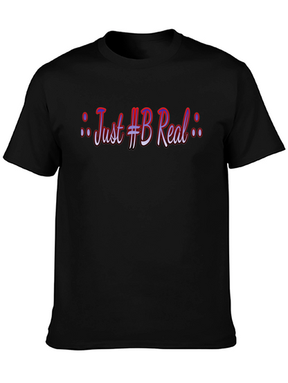Camiseta Negra: Just #B Real