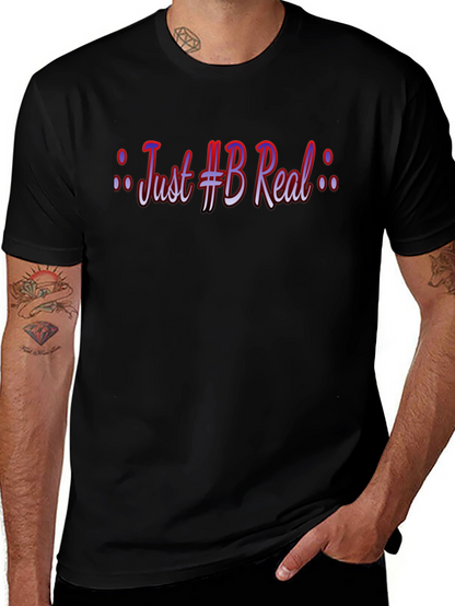 Camiseta Negra: Just #B Real