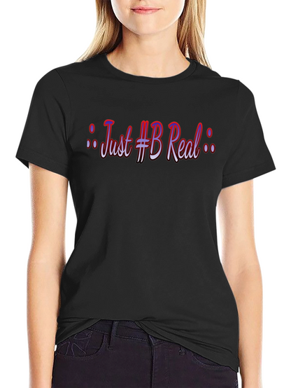 Camiseta Negra: Just #B Real