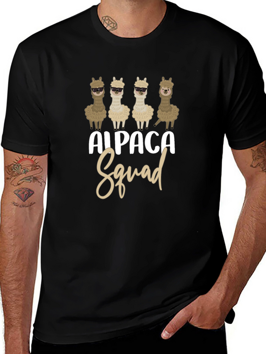 Camiseta Negra Alpaca Squad
