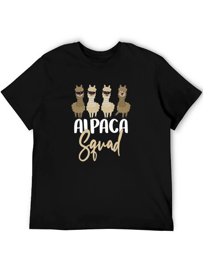 Camiseta Negra Alpaca Squad