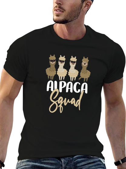 Camiseta Negra Alpaca Squad