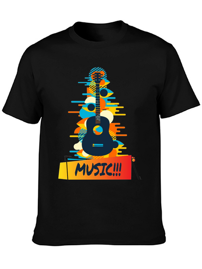 Camiseta Negra Estampada Music!!!