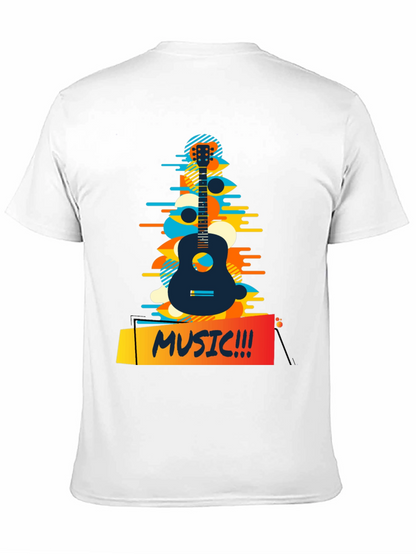 Camiseta Negra Estampada Music!!!