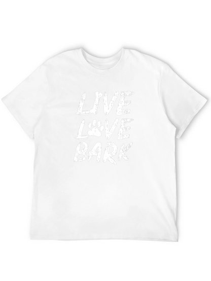 Camiseta Negra Live Love Bark