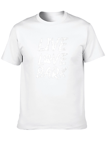 Camiseta Negra Live Love Bark
