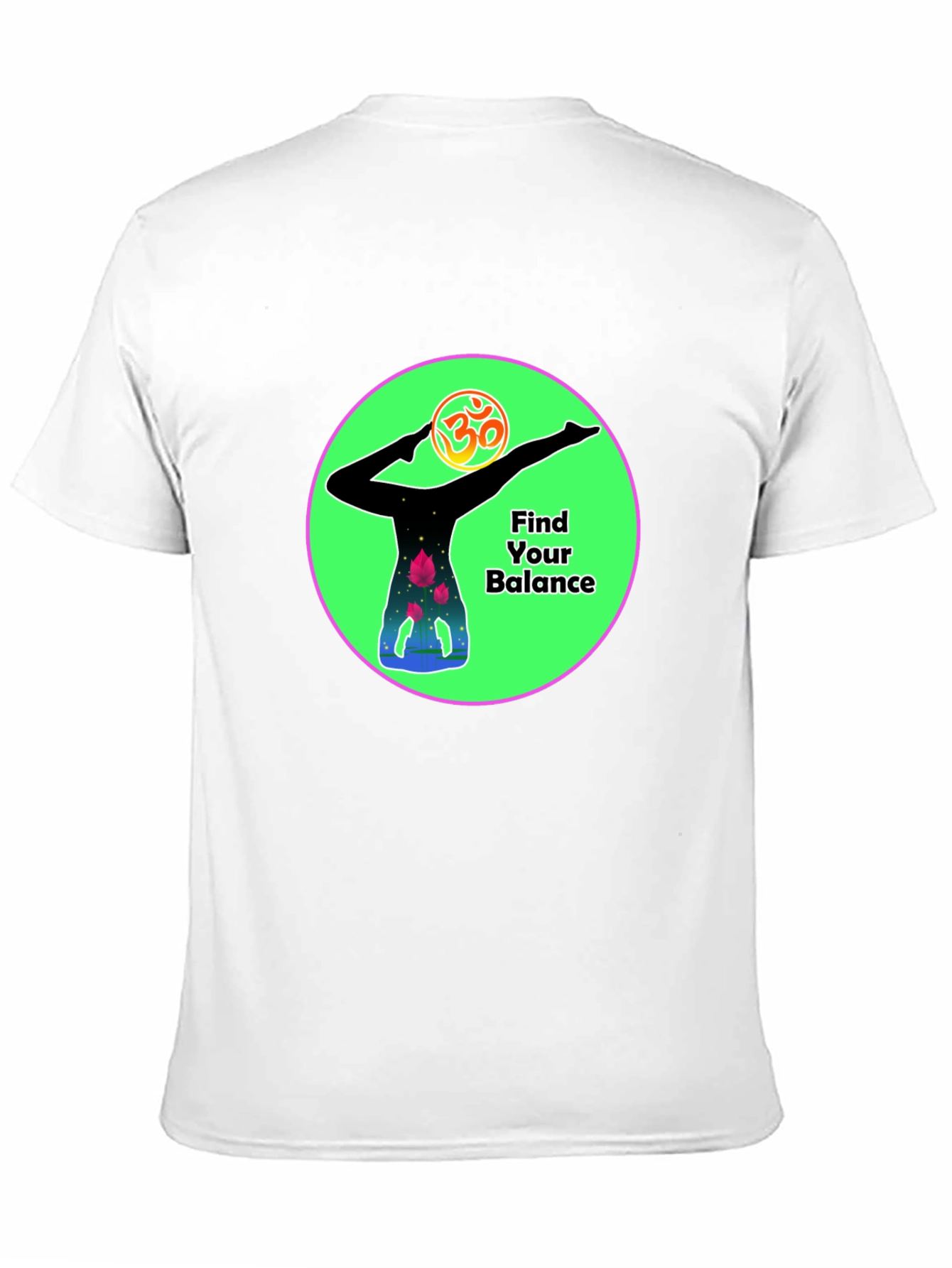 Camiseta Negra Yoga Encuentra tu equilibrio