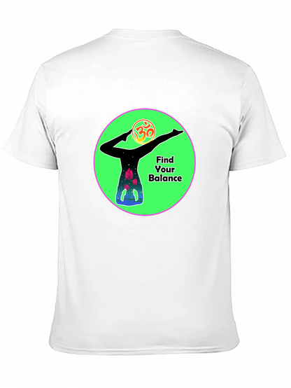 Camiseta Negra Yoga Encuentra tu equilibrio