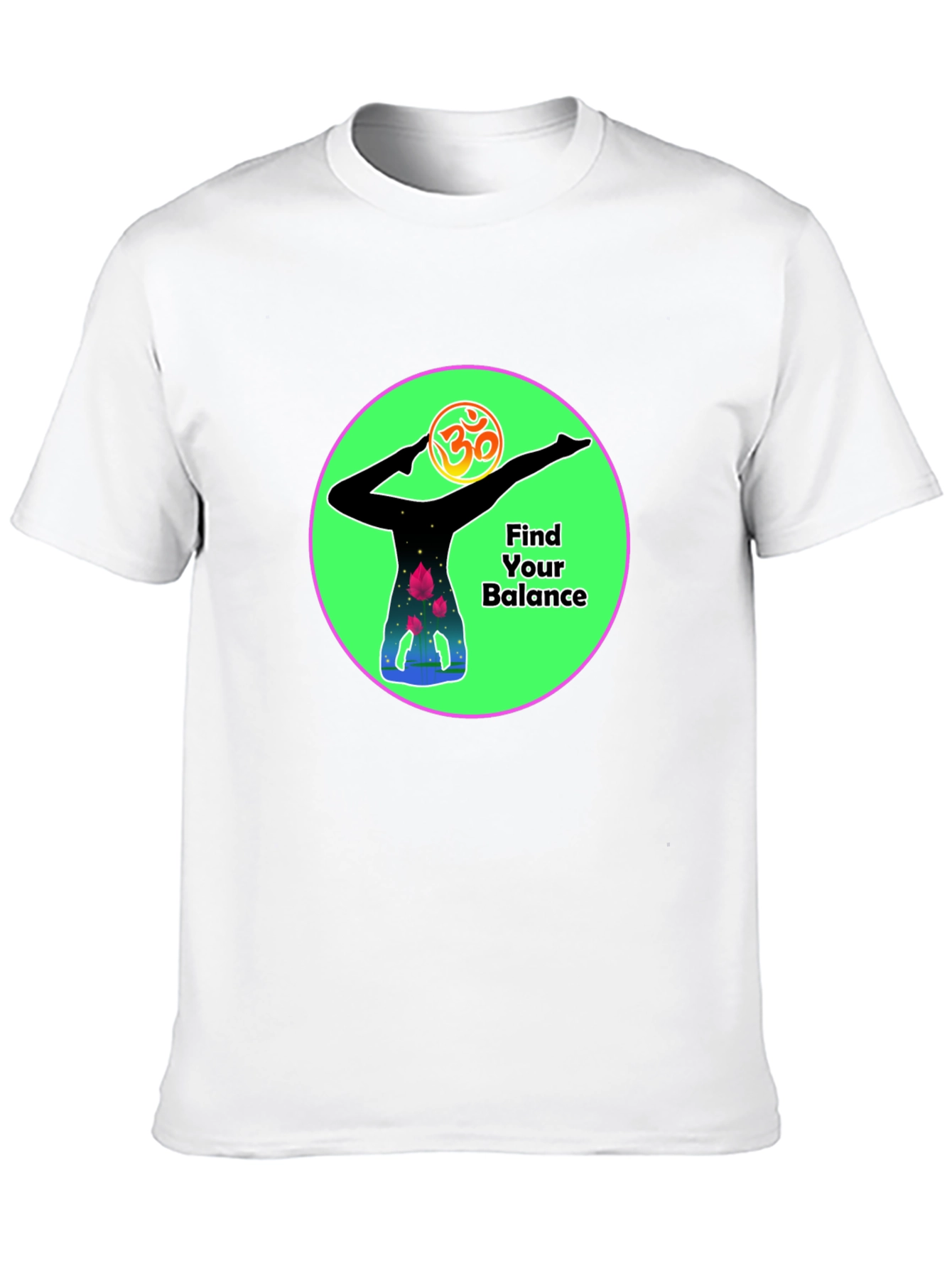 Camiseta Negra Yoga Encuentra tu equilibrio
