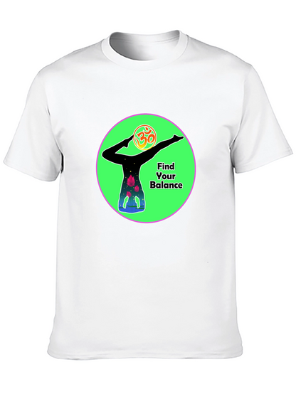 Camiseta Negra Yoga Encuentra tu equilibrio