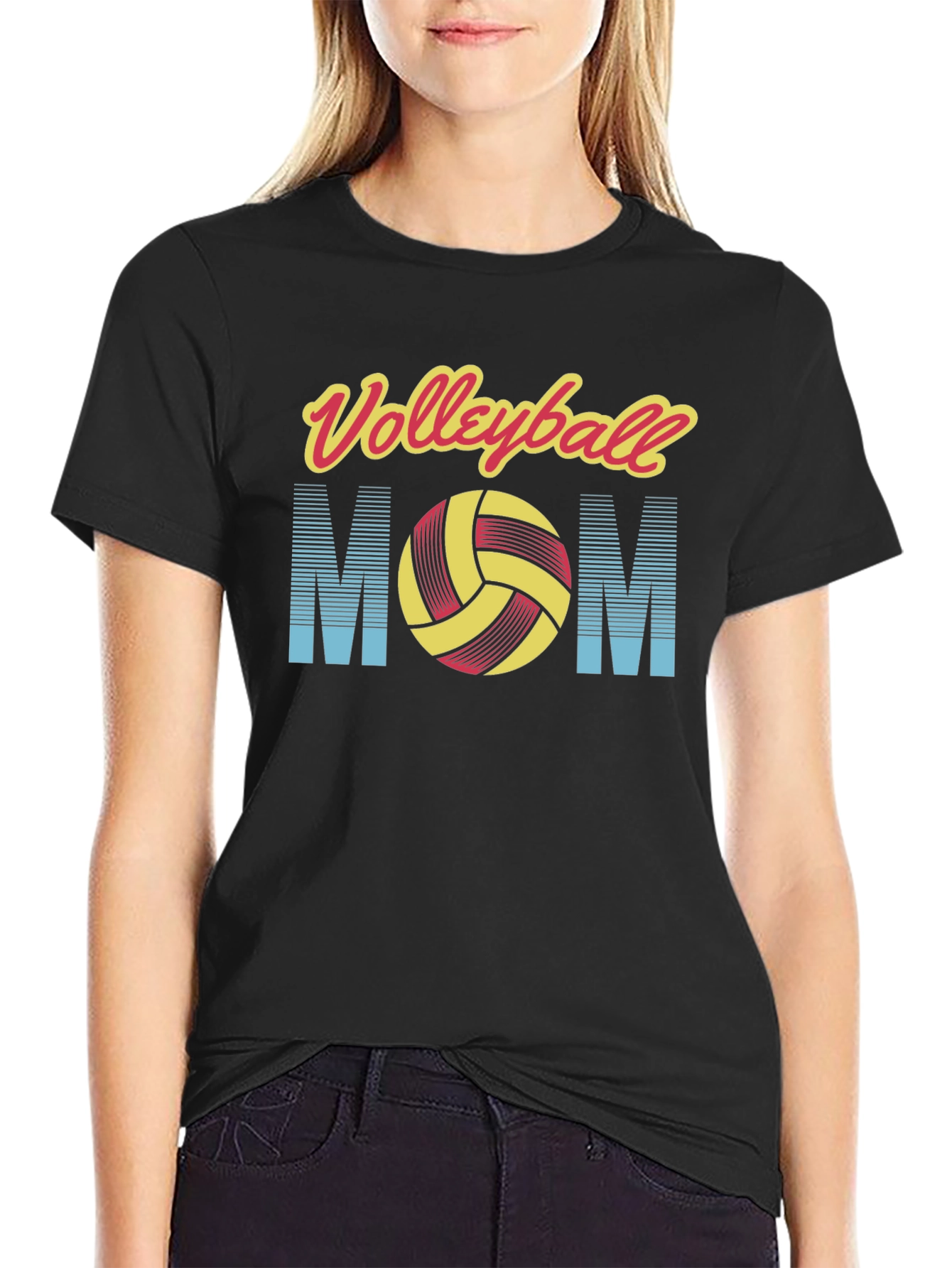 Camiseta Negra Mamá Voleibol