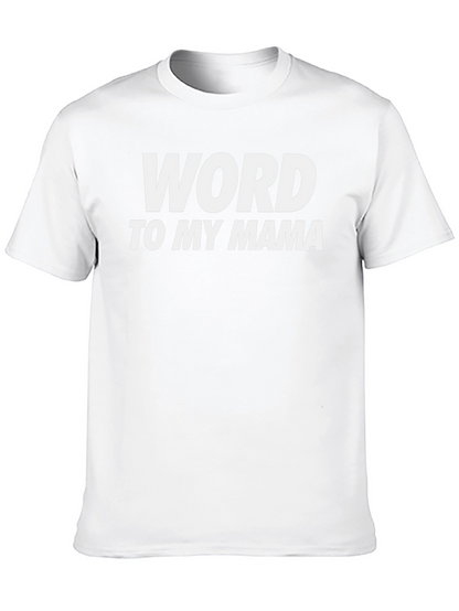 Camiseta Negra Word to My Mama Casual