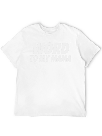 Camiseta Negra Word to My Mama Casual