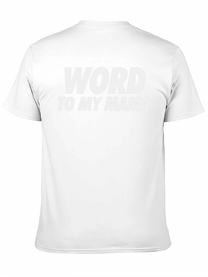 Camiseta Negra Word to My Mama Casual
