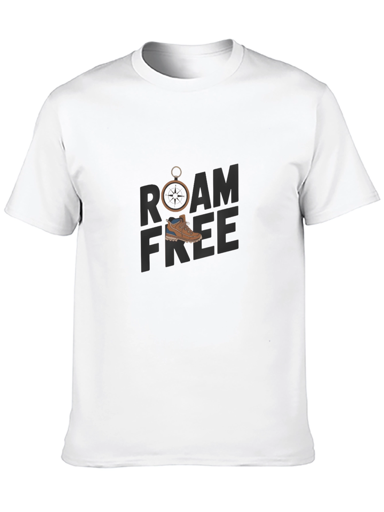 Camiseta Negra Roam Free Aventurera