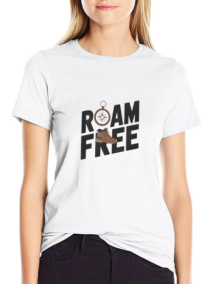 Camiseta Negra Roam Free Aventurera