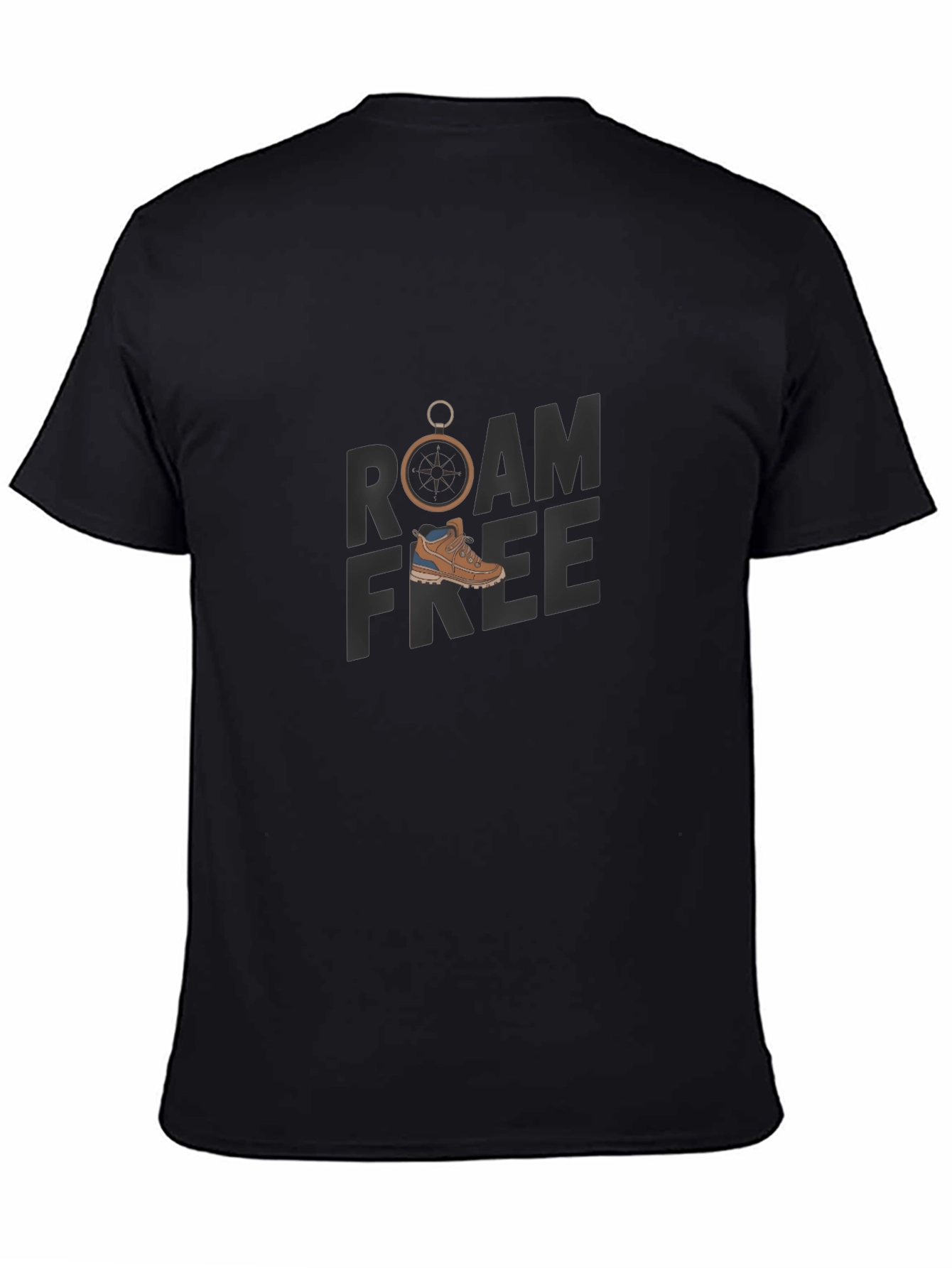Camiseta Negra Roam Free Aventurera