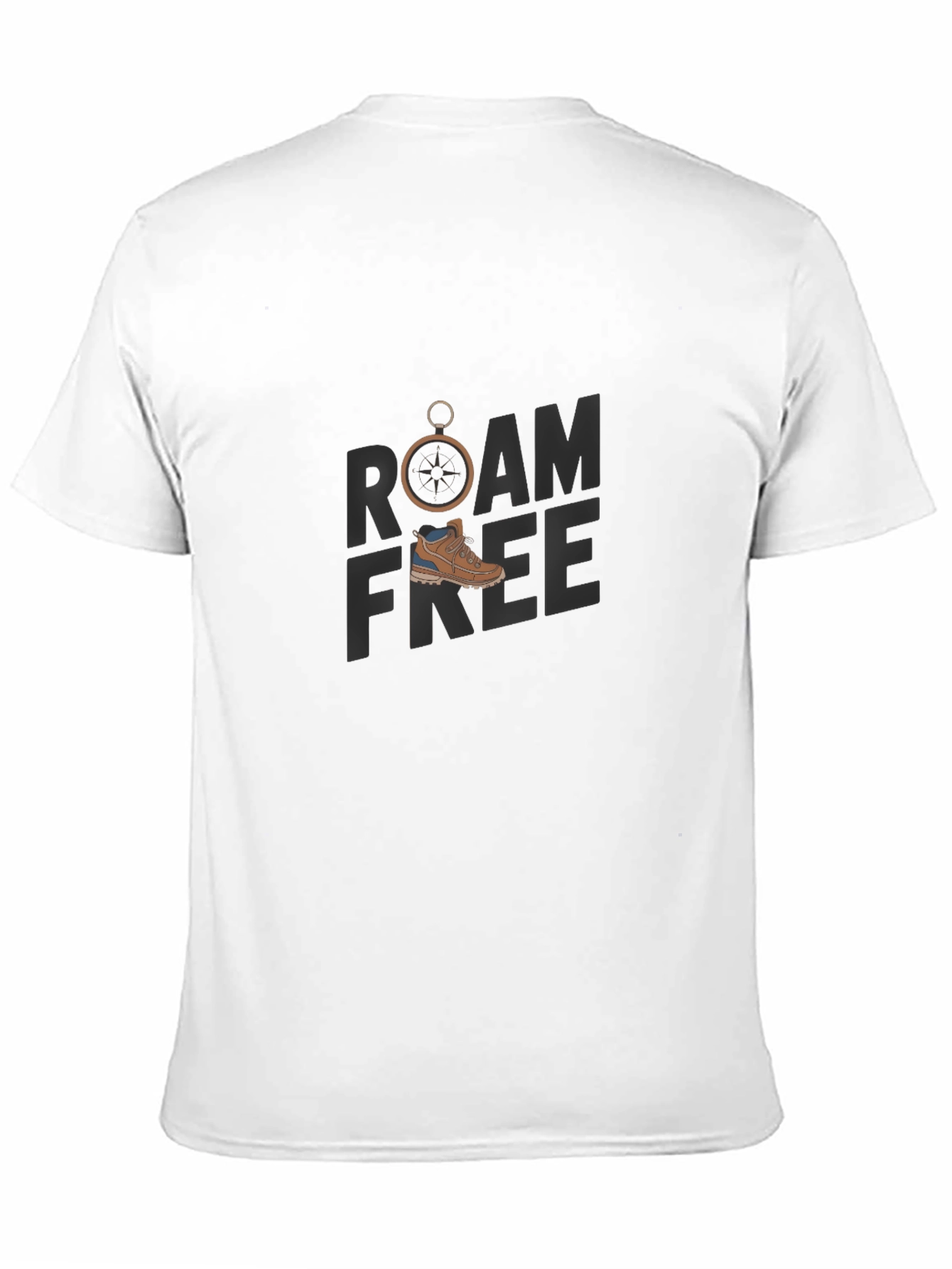 Camiseta Negra Roam Free Aventurera