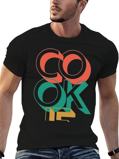 Camiseta Negra con Diseño Gráfico CO OK 12