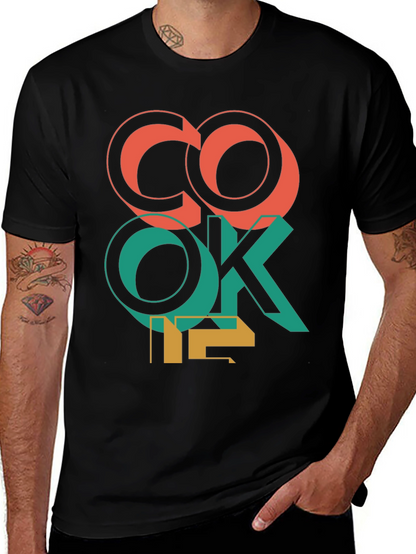 Camiseta Negra con Diseño Gráfico CO OK 12