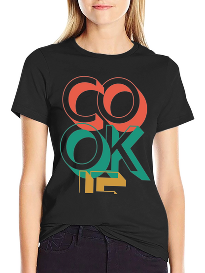 Camiseta Negra con Diseño Gráfico CO OK 12