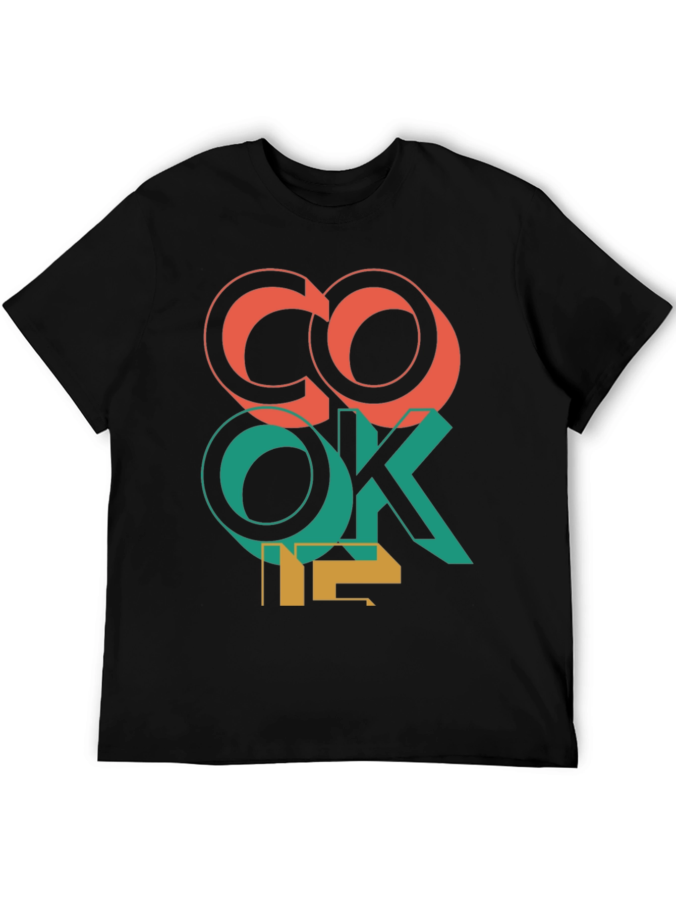 Camiseta Negra con Diseño Gráfico CO OK 12