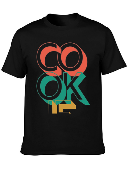 Camiseta Negra con Diseño Gráfico CO OK 12