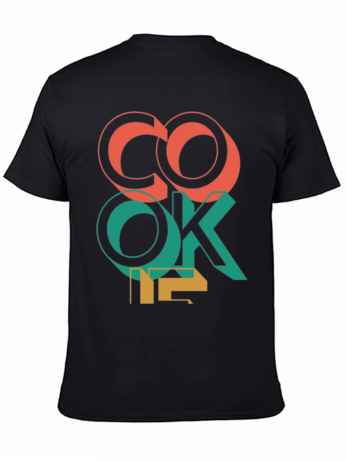 Camiseta Negra con Diseño Gráfico CO OK 12
