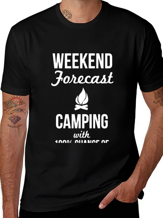 Camiseta Negra Forecast Camping