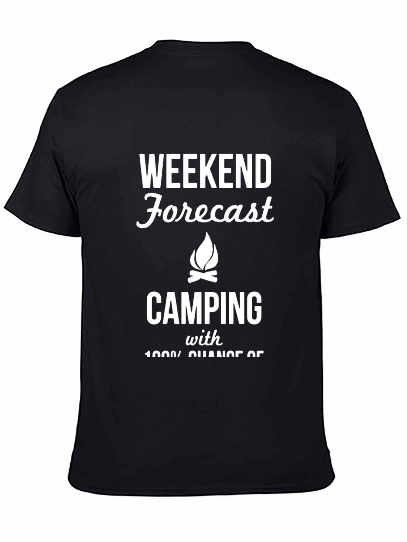 Camiseta Negra Forecast Camping