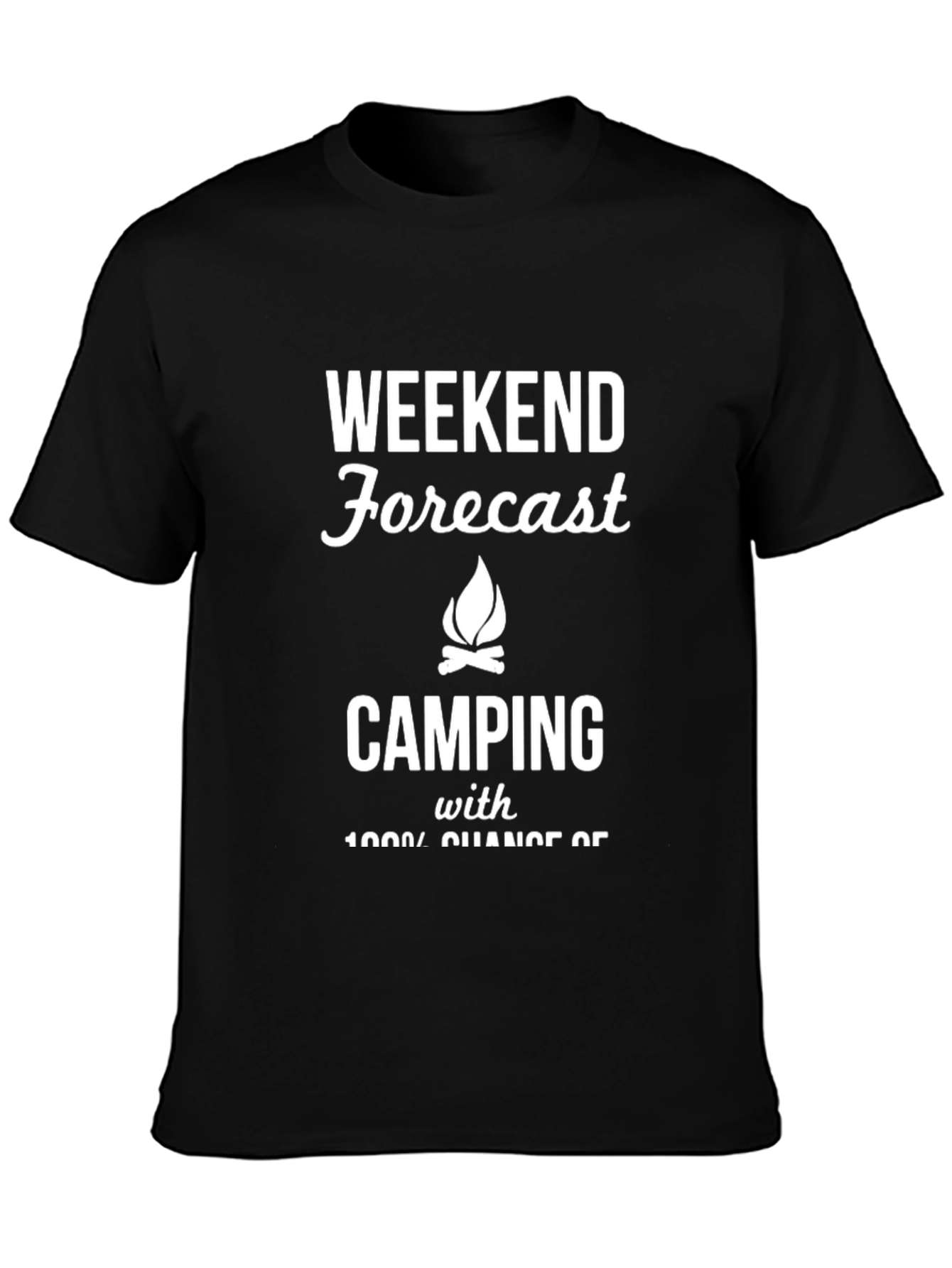 Camiseta Negra Forecast Camping