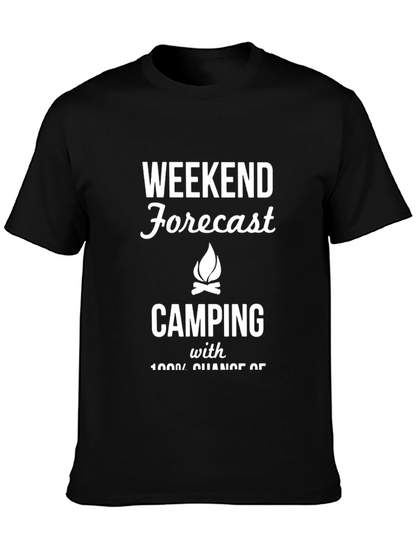 Camiseta Negra Forecast Camping