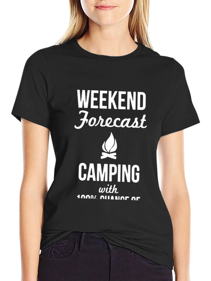 Camiseta Negra Forecast Camping