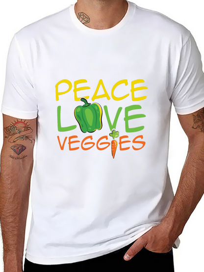 Camiseta Negra - Paz Amor Vegetales