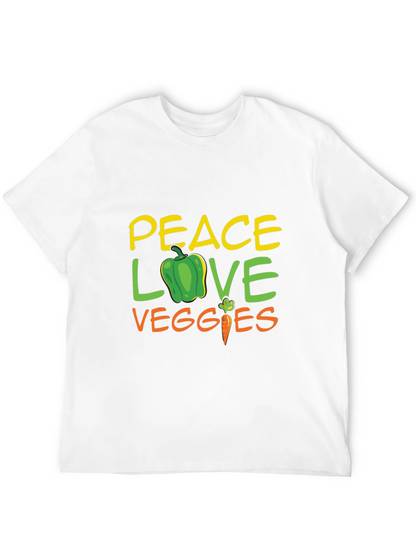 Camiseta Negra - Paz Amor Vegetales