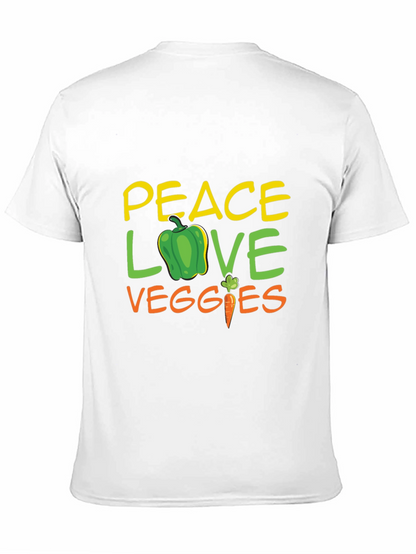 Camiseta Negra - Paz Amor Vegetales